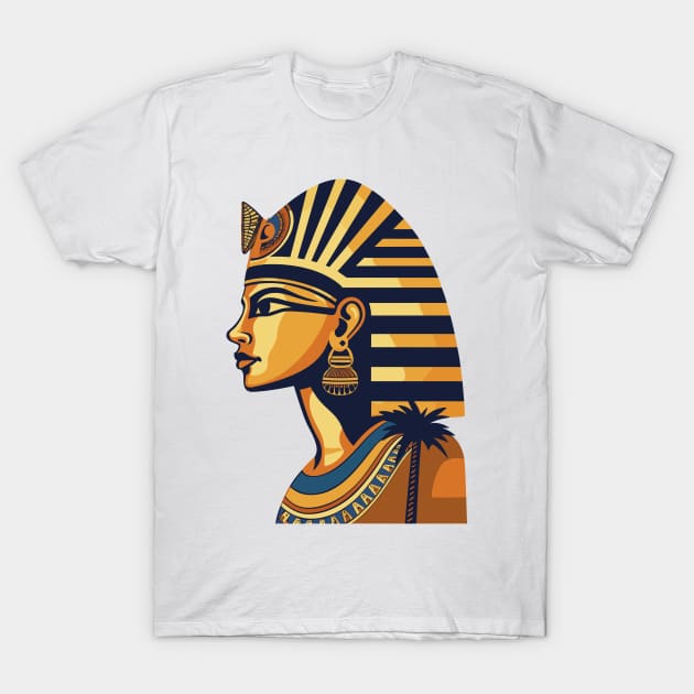 Historical background, Egyptian Elegance: Mythical Grandeur in Modern Context T-Shirt by FK